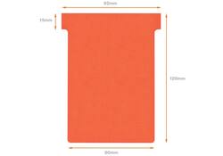 T-kaart Nobo nr.3 80mm rood 100 stuks