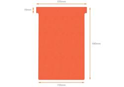 T-kaart Nobo nr.4 112mm rood 100 stuks