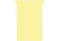 T-kaart Nobo nr.4 112mm geel 100 stuks
