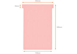 Planbord T-kaart Nobo nr 4 112mm roze 100 stuks