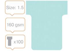 T-kaart Nobo nr 1.5 36mm blauw 100 stuks