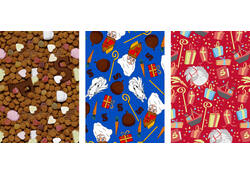 Inpakpapier sint 300x100cm assorti