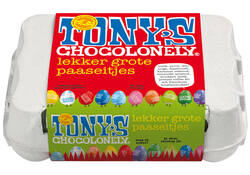 Chocolade Tony's Chocolonely paaseitjes doos mix 12 stuks