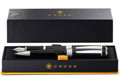 Schrijfset Cross balpen en vulpen Bailey medium zwart