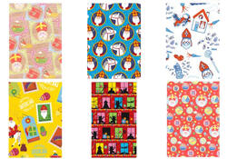 Inpakpapier sint 250x46,5cm assorti