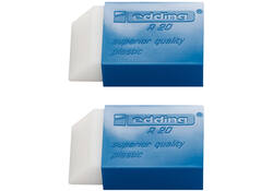 Gum edding R20 met kunststof blauwen houder 2 stuks