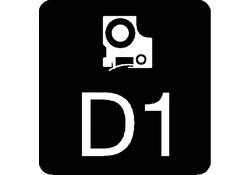 Labeltape Dymo LabelManager D1 polyester 19mm zwart op wit