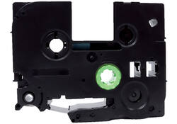 Labeltape Quantore TZE-221 9mm x 8m zwart op wit