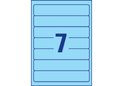 Rugetiket Avery Zweckform smal 38x192mm zelfklevend smal blauw
