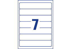 Rugetiket Avery Zweckform smal 38x192mm zelfklevend wit