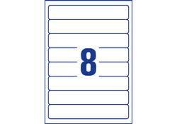 Rugetiket Avery Zweckform smal 34x192mm zelfklevend wit