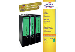 Rugetiket Avery breed 61x192mm zelfklevend groen