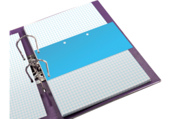 Scheidingsstrook Oxford Duo 240x105mm blauw