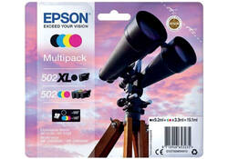 Inktcartridge Epson 502XL 502 T02W9 zwart + 3 kleuren
