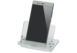 Telefoonstandaard MAUL 9.7x10.5x7.6cm standhoek instelbaar acryl