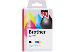 Inktcartridge Quantore alternatief tbv Brother LC-1000 zwart + 3 kleuren