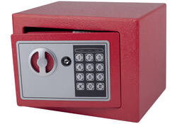 Kluis Pavo mini elektronisch 230x170x170mm rood