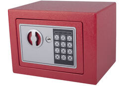 Kluis Pavo mini elektronisch 230x170x170mm rood