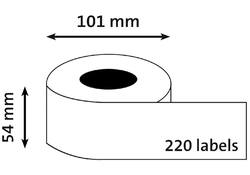 Labeletiket Quantore 99014 54x101mm badge wit