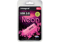 USB-stick 3.0 Integral 64GB neon roze