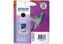 Inktcartridge Epson T0801 zwart