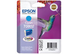 Inktcartridge Epson T0802 blauw
