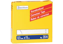 Correctietape Zweckform 3514 8.5mmx15m 2regels
