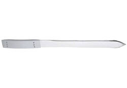 Briefopener 187mm metaal mat chroom
