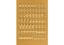 Etiket HERMA 4184 12mm getallen 0-9 goudfolie 66stuks