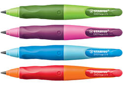 Vulpotlood STABILO Easyergo HB 3.15mm rechtshandig oranje/rood incl puntenslijper blister à 1 stuk