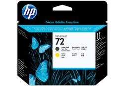 Printkop HP C9384A 72 geel + mat zwart