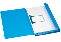 Combimap Secolor folio 1 klep recycled 250gr blauw