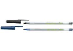 Balpen Bic ecolutions round stic medium blauw