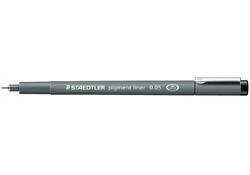 Fineliner Staedtler Pigment 308 zwart 0.05mm