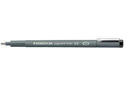 Fineliner Staedtler Pigment 308 zwart 0.8mm