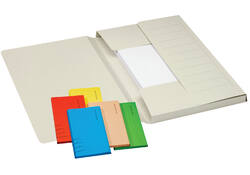 Dossiermap Djois Secolor Mammoet folio 3 kleppen 250gr recycled geel 50 stuks