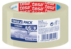 Verpakkingstape tesapack® Strong 66mx50mm PP transparant