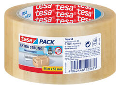 Verpakkingstape tesapack® Extra Strong 66mx50mm transparant