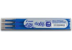 Rollerpenvulling PILOT friXion fijn blauw set à 3 stuks