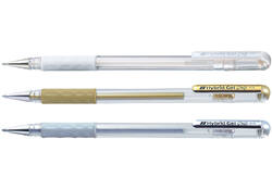 Gelschrijver Pentel K118 Grip medium goud