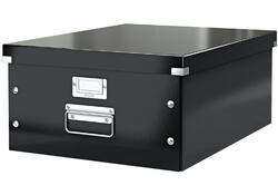 Opbergdoos Leitz WOW Click & Store groot 369x200x482mm zwart