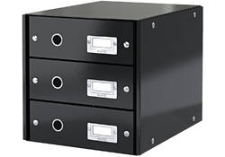Ladenkast Leitz Click & Store WOW 3 laden zwart