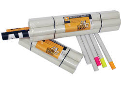Verzendkoker CleverPack A1 650x50x1.5 met doppen wit pak à 5 stuks