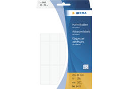 Etiket HERMA 2410 20x50mm wit 480 stuks