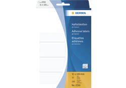 Etiket HERMA 2550 31x100mm wit 160 stuks