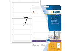 Rugetiket HERMA 5090 smal 38x192mm zelfklevend wit