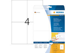 Etiket HERMA 4229 105x148mm A6 correctie wit 100stuks