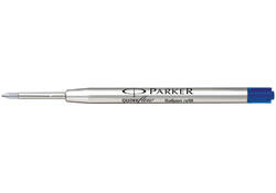Balpenvulling Parker Quinkflow medium blauw blister à 1 stuk