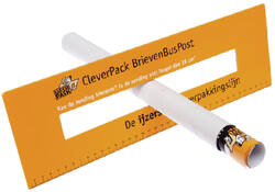 Verzendkoker CleverPack A3 330x29.7x1.2 met doppen wit pak à 20 stuks