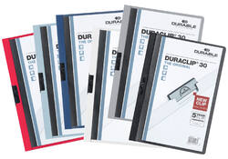Klemmap Durable Duraclip A4 3mm 30 vellen antraciet/grijs